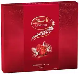 IGA Lindt Lindor Chocolate Gift Box 147‑150g Selected Varieties offer