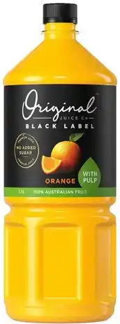 IGA Original Juice Co Black Label Orange Juice Selected Varieties offer