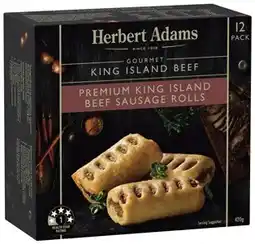 IGA Herbert Adams Premium King Island Sausage Rolls offer