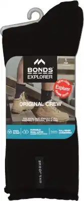 IGA Bonds Explorer Men’s Original Crew Socks Selected Varieties offer