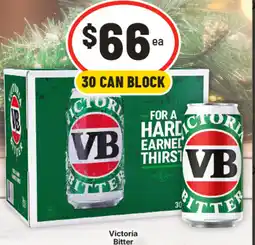 IGA Victoria bitter offer
