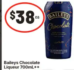 IGA Baileys chocolate liqueur offer