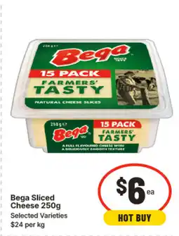 IGA Bega Sliced Cheese 250g offer