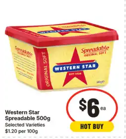 IGA Western Star Spreadable 500g offer