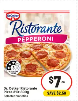 IGA Dr. oetker ristorante pizza 310-390g offer