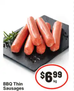 IGA Bbq thin sausages offer
