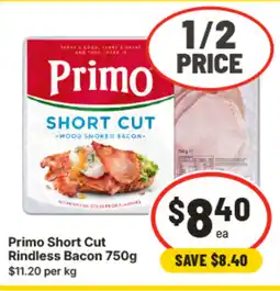 IGA Primo Short Cut Rindless Bacon offer