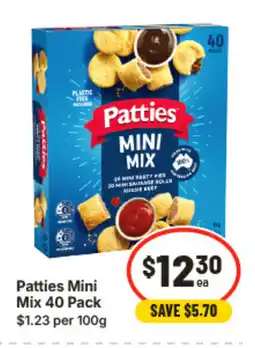 IGA Patties mini mix 40 pack offer