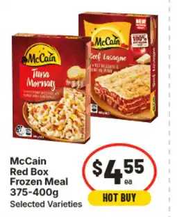 IGA Mccain red box frozen meal offer