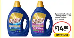 IGA Dynamo professional laundry liquid 2 litre offer