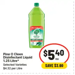 IGA Pine o cleen disinfectant liquid offer
