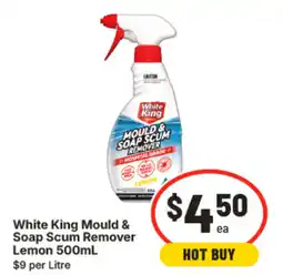 IGA White king mould & soap scum remover lemon 500ml offer