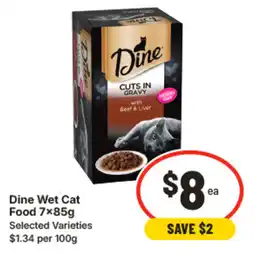 IGA Dine Wet Cat Food 7×85g offer