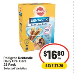 IGA Pedigree dentastix daily oral care offer