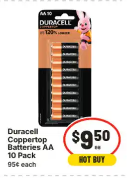 IGA Duracell coppertop batteries aa offer
