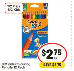 IGA Bic kids colouring pencils 12 pack offer