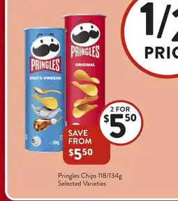 Foodworks Pringles Chips offer