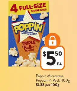 Foodworks Poppin microwave popcorn offer