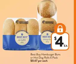 Foodworks Best buy hamburger buns or hot dog rolls offer