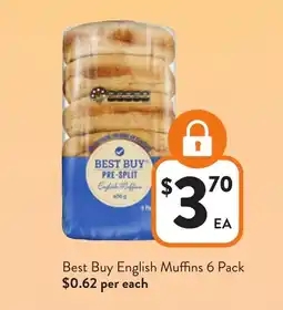 Foodworks Best buy english muffins offer