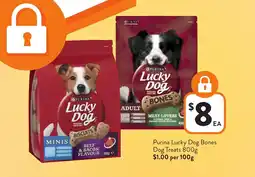 Foodworks Purina lucky dog bones dog treats offer