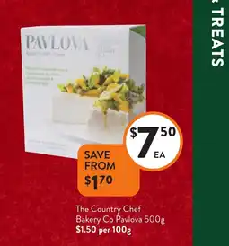 Foodworks The country chef bakery co pavlova offer