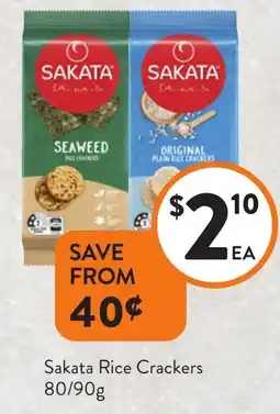 Foodworks Sakata rice crackers offer