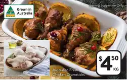 Foodworks Australian fresh chicken drumsticks offer