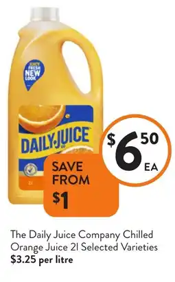 Foodworks The daily juice company chilled orange juice offer