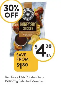 Foodworks Red rock deli potato chips offer
