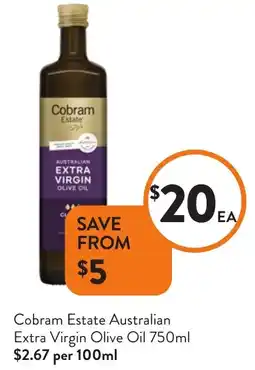 Foodworks Cobram estate australian extra virgin olive oil offer
