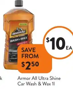 Foodworks Armor All Ultra Shine Car Wash & Wax offer