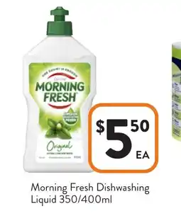 Foodworks Morning fresh dishwashing liquid offer