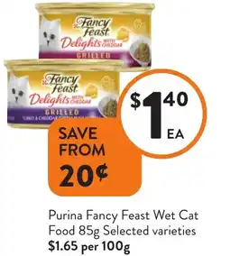 Foodworks Purina fancy feast wet cat food offer