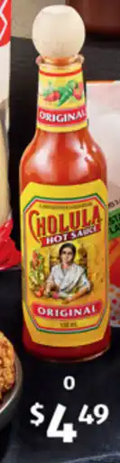 ALDI 0 Cholula Original Hot Sauce offer