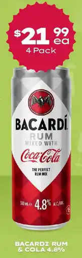 Thirsty Camel Bacardí rum coca-cola offer