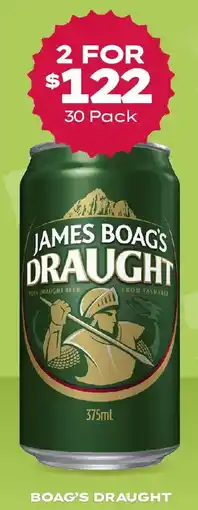 Thirsty Camel Boag's draught offer