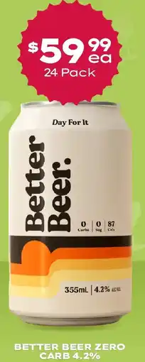 Thirsty Camel Better beer zero carb 4.2% offer