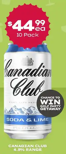 Thirsty Camel Canadian club 4.8% range offer