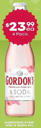 Thirsty Camel Gordon's pink gin & soda 4% offer