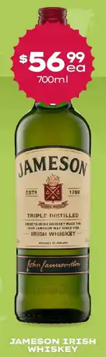 Thirsty Camel Jameson irish whiskey offer