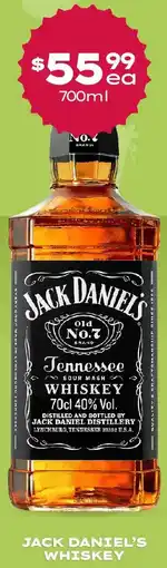 Thirsty Camel Jack daniel's whiskey offer
