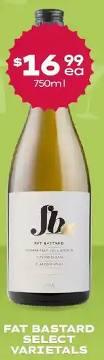 Thirsty Camel Fat bastard select varietals offer