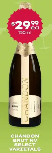 Thirsty Camel Chandon brut nv select varietals offer