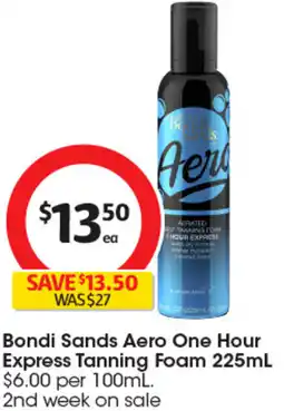 Coles Bondi Sands Aero One Hour Express Tanning Foam offer