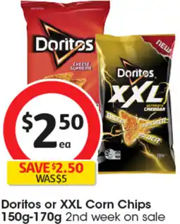 Coles Doritos or XXL Corn Chips offer