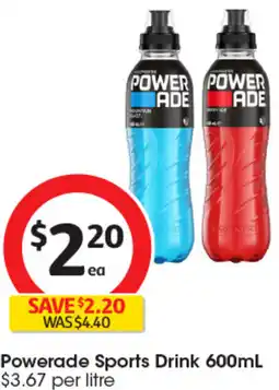 Coles Powerade Sports Drink offer
