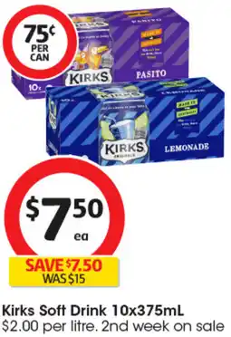 Coles Kirks Soft Drink offer