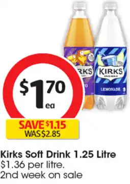 Coles Kirks Soft Drink offer