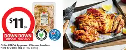 Coles Coles RSPCA Approved Chicken Boneless Herb & Garlic offer